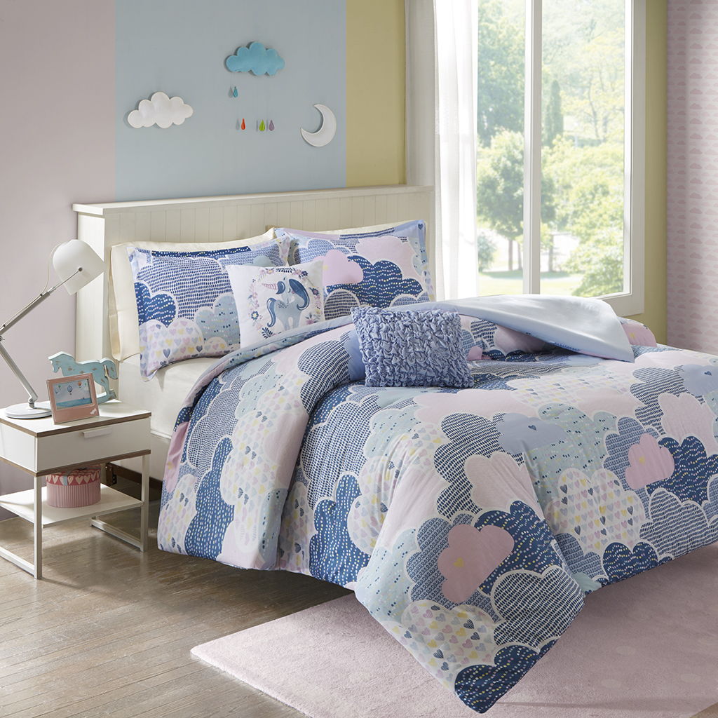 Cloud - Duvet Cover Cotton Set - Blue