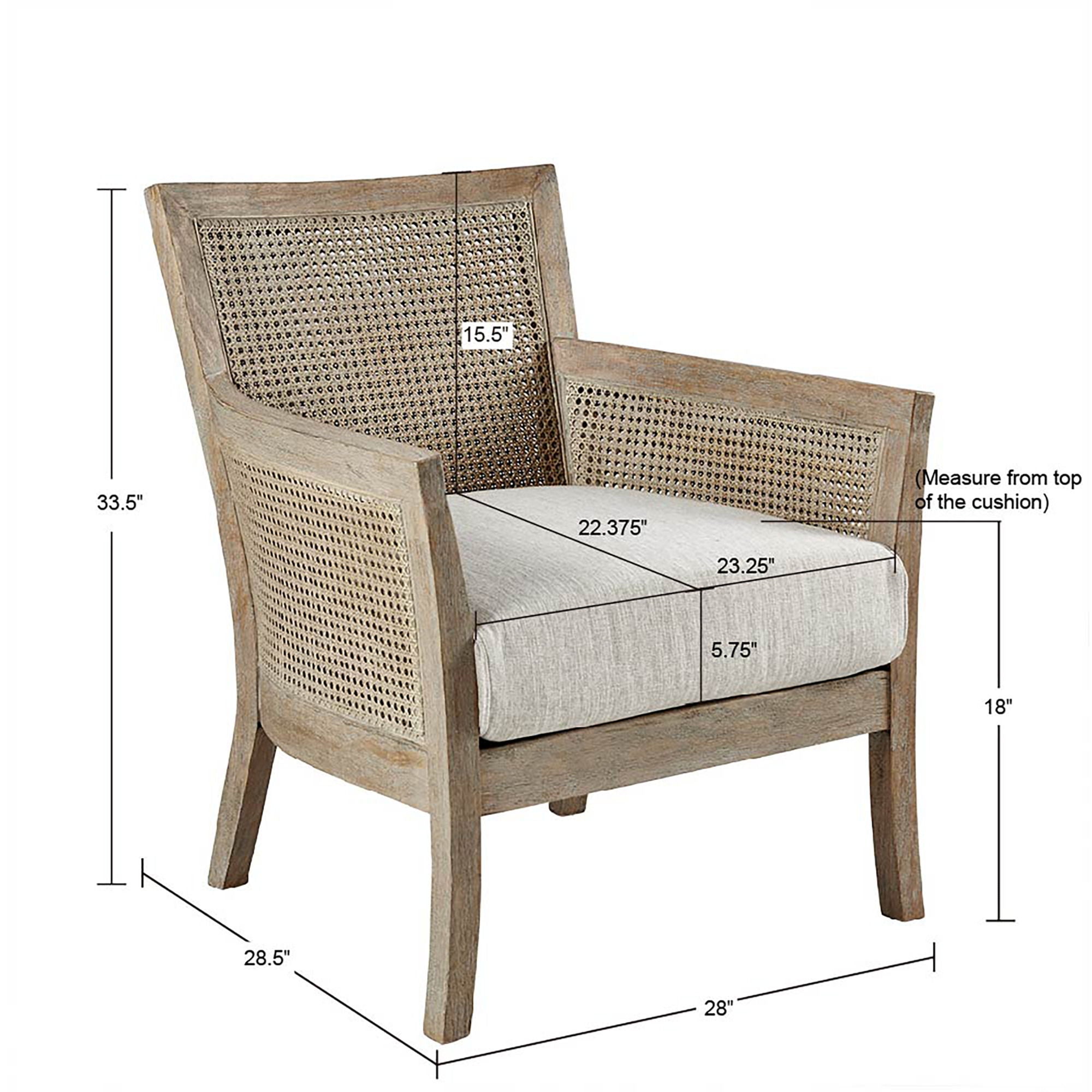 Diedra - Accent Chair - Cream / Reclaimed Natural