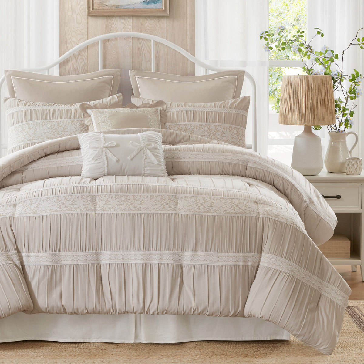 Perryn - King Comforter Set - Neutral