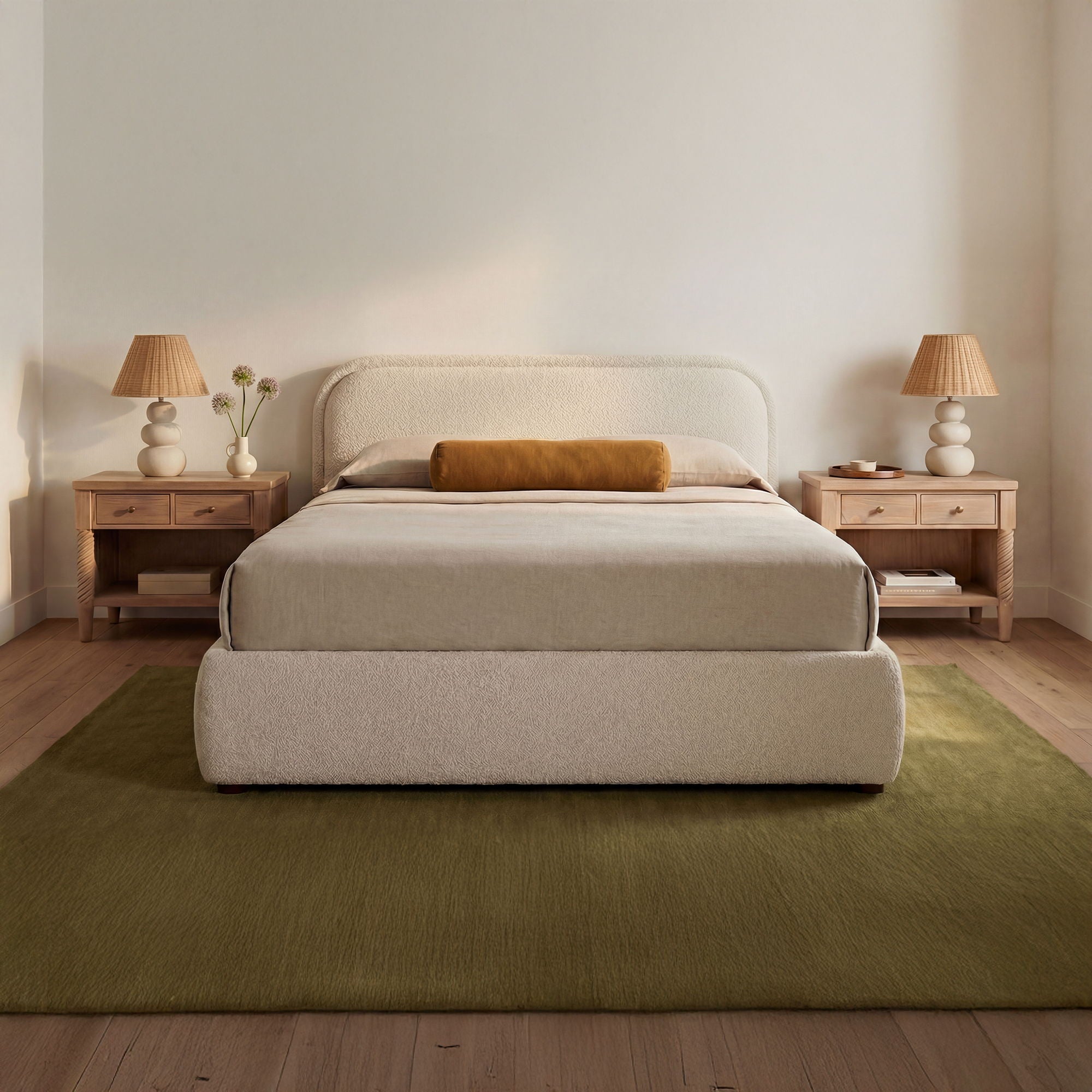 Colin - King Storage Bed - Oatmeal