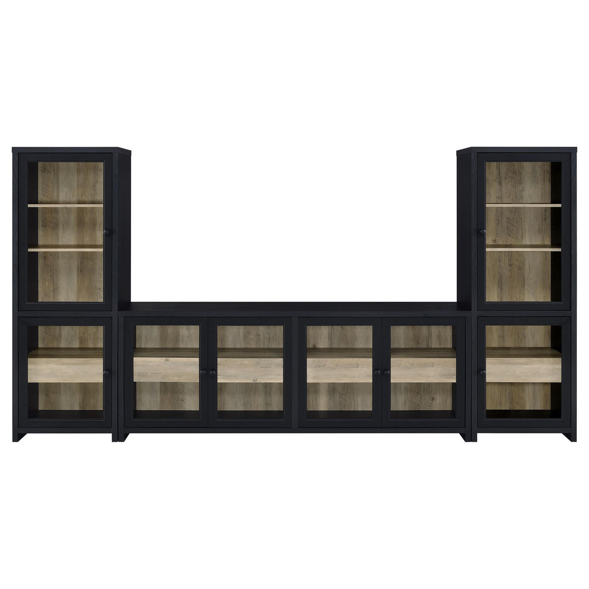 Kennison - 3 Piece Entertainment Center - Black