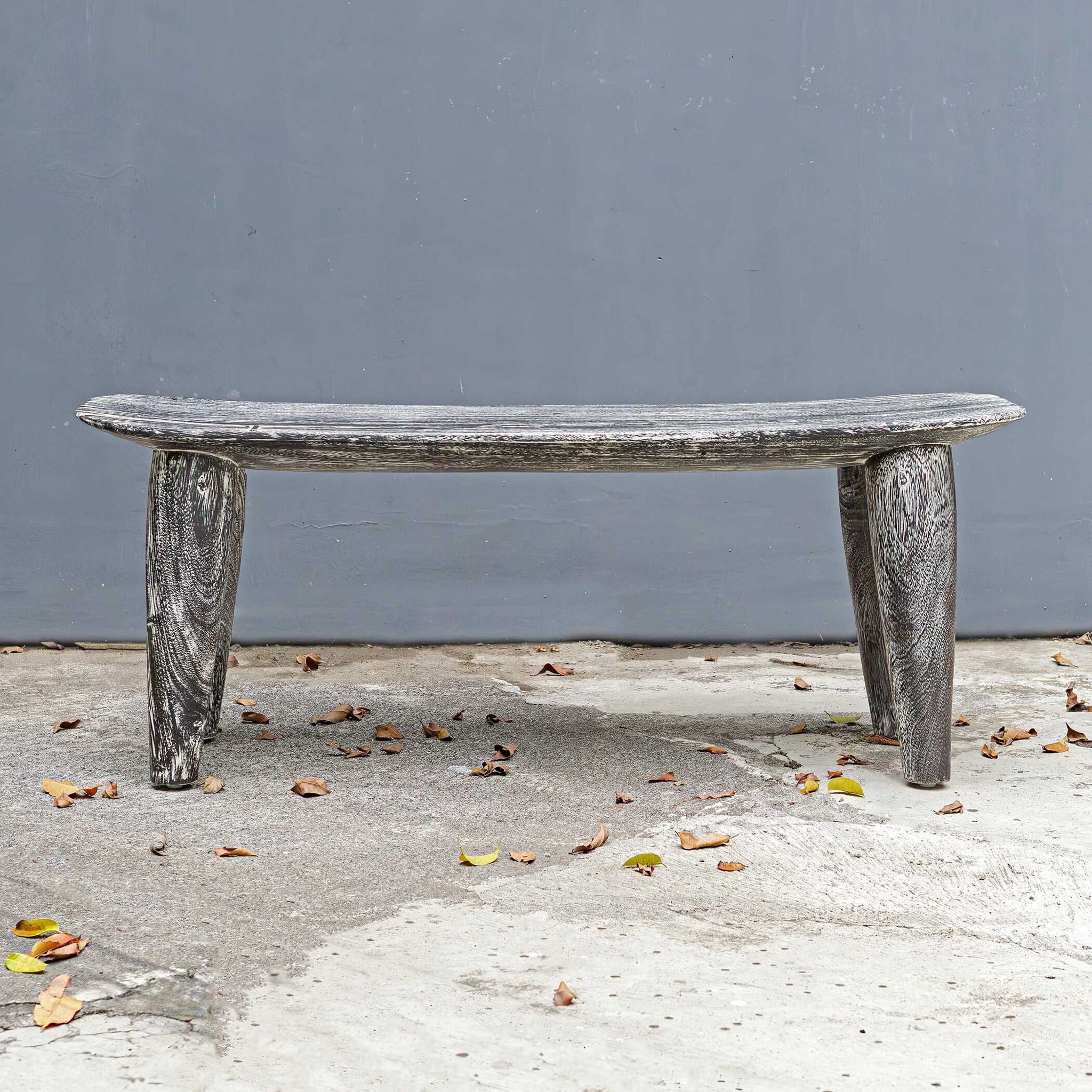 Fade To Black - Wood Bench - Black / White