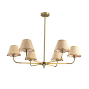 6 Lamp Chandelier - Golden