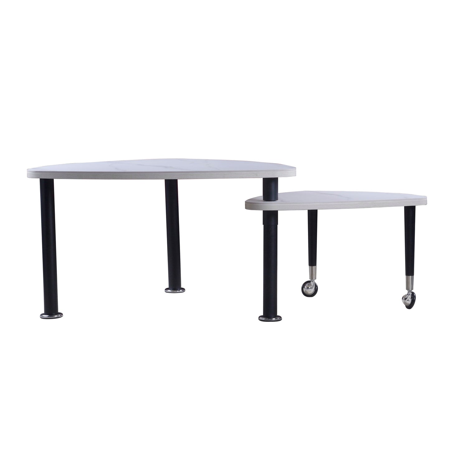 360 Degree Rotatable Coffee Table With Solid Legs