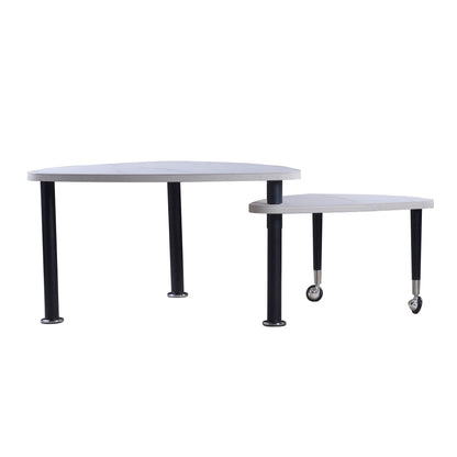 360 Degree Rotatable Coffee Table With Solid Legs