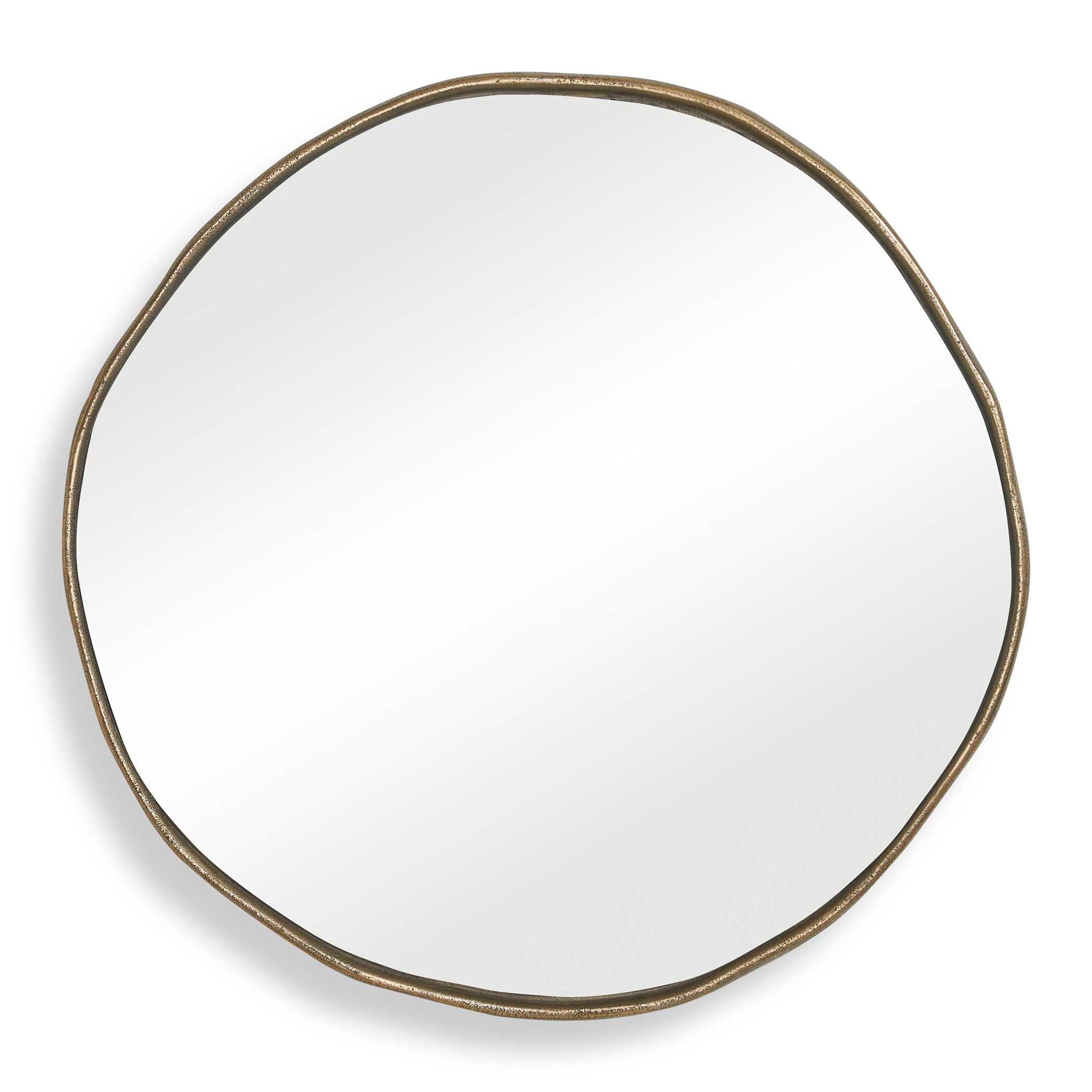 Lowen - Round Mirror - Brass