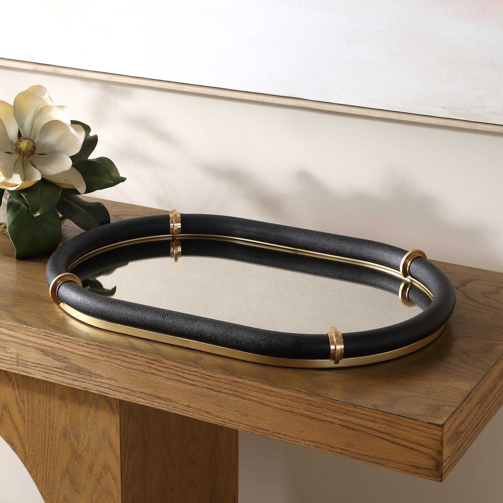 Cyprus - Oval Tray - Black