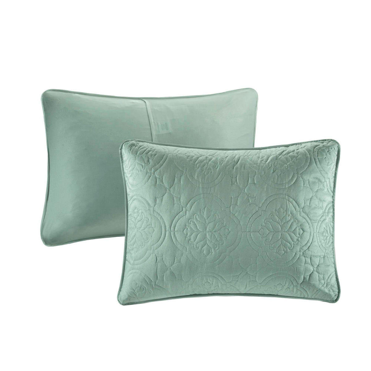 Oakley - 3 Piece Reversible Bedspread Set - Seafoam