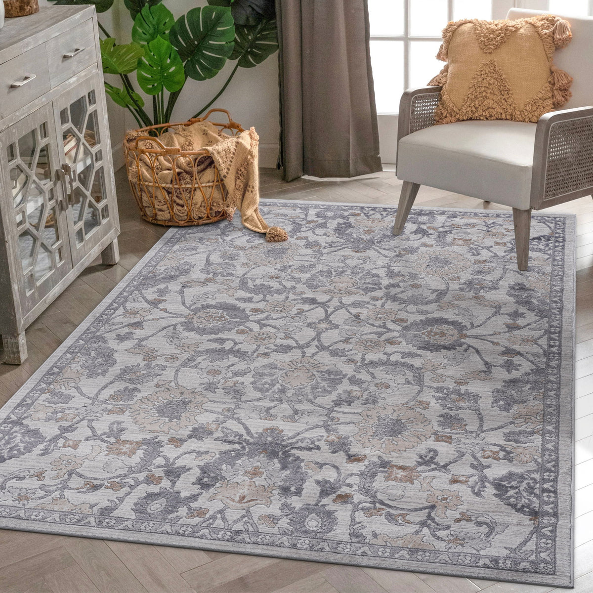 Marfi - 5' X 7' Oriental Area Rug - Sand