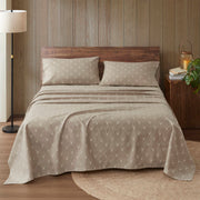 Flannel - California King 100% Flannel Printed Sheet Set - Stag Head