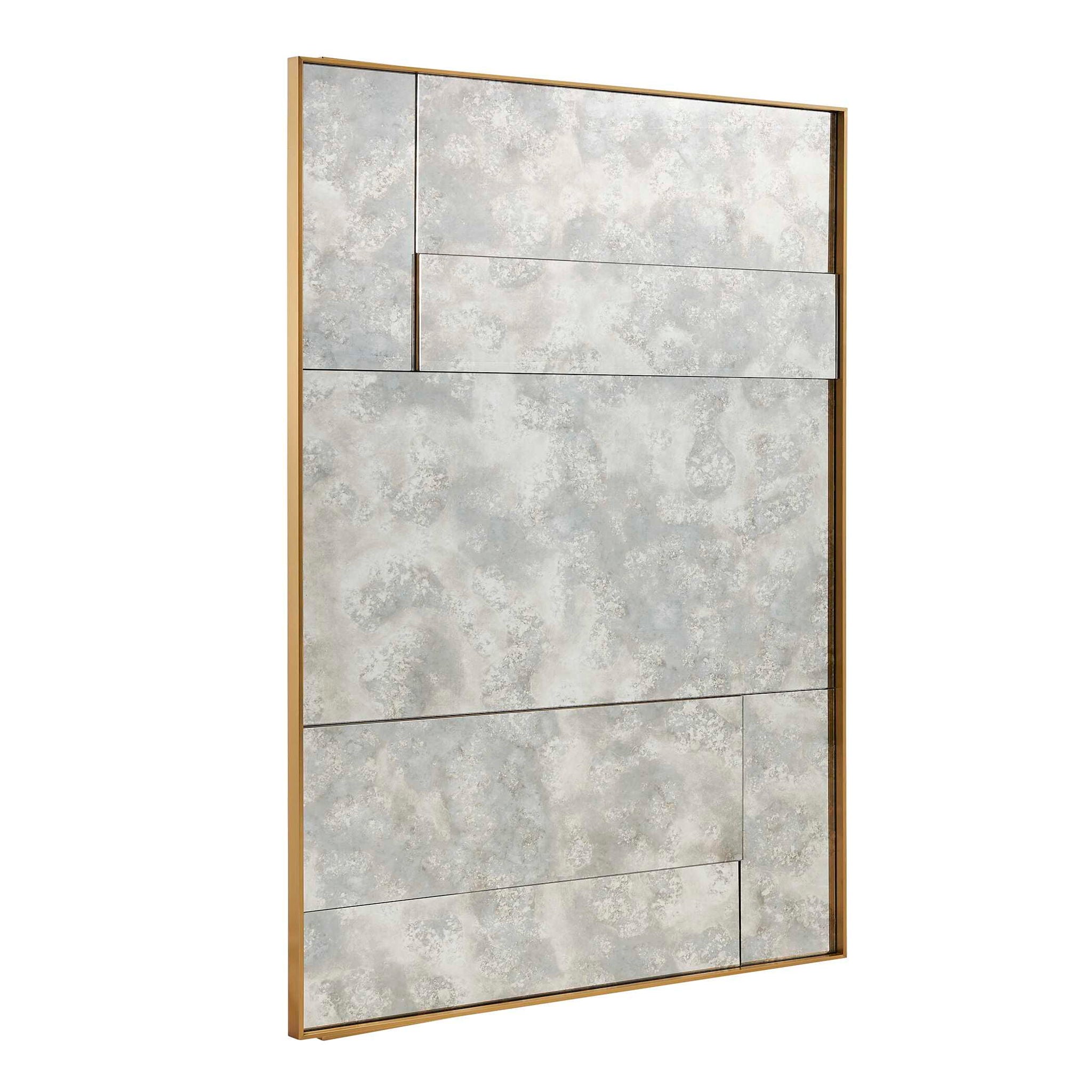 Rally - Oversized Antiqued Mirror - Brass / Gold