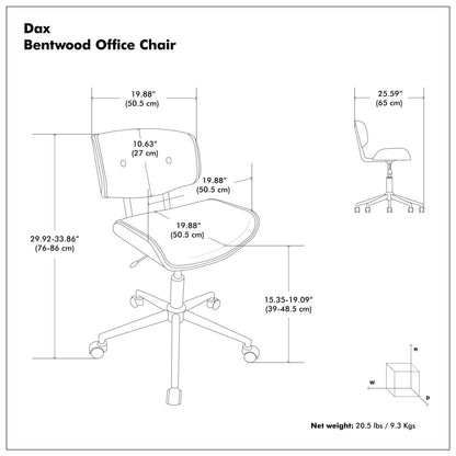 Dax - Bentwood Adjustable Office Chair