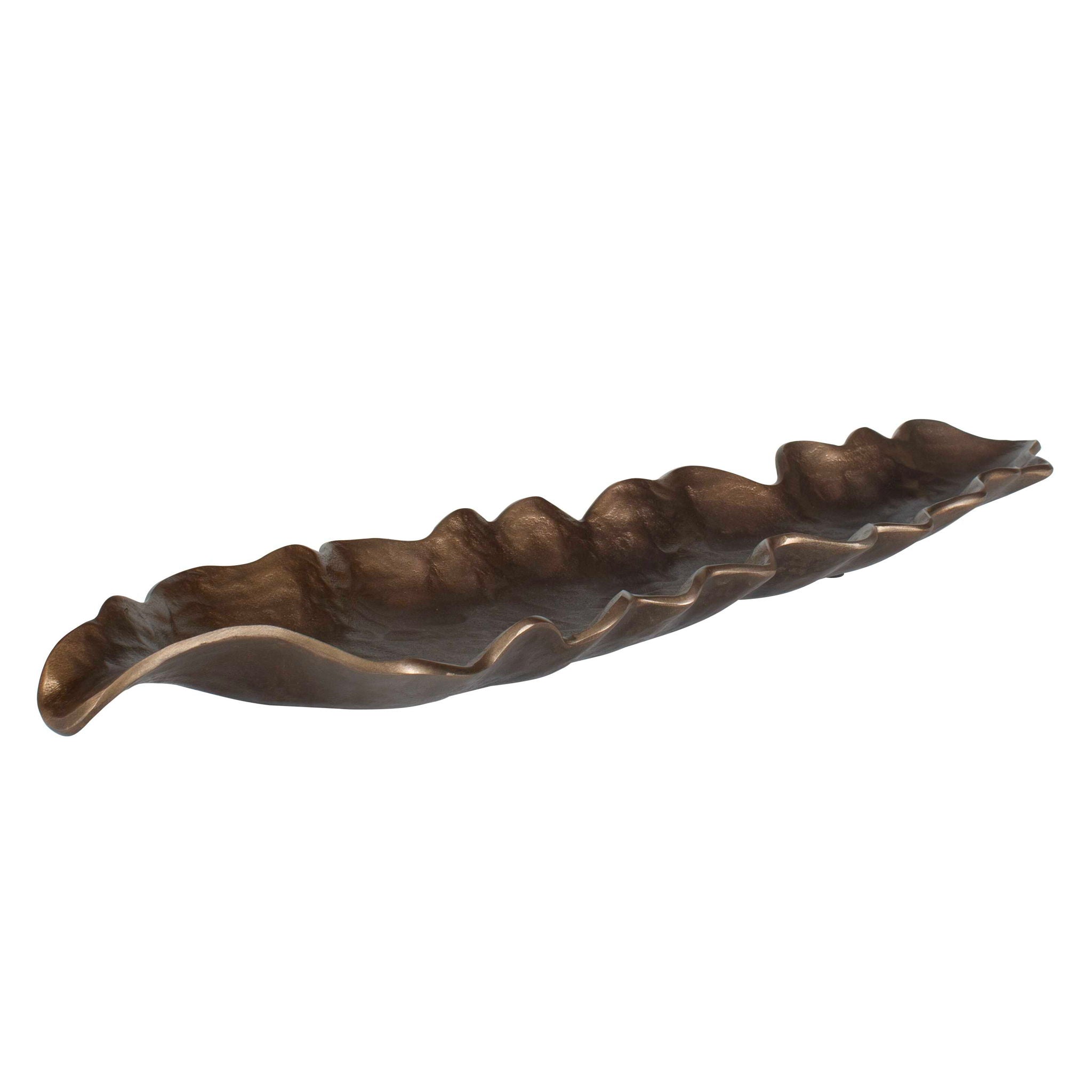 Frond - Indoor-Outdoor Leaf Tray - Bronze