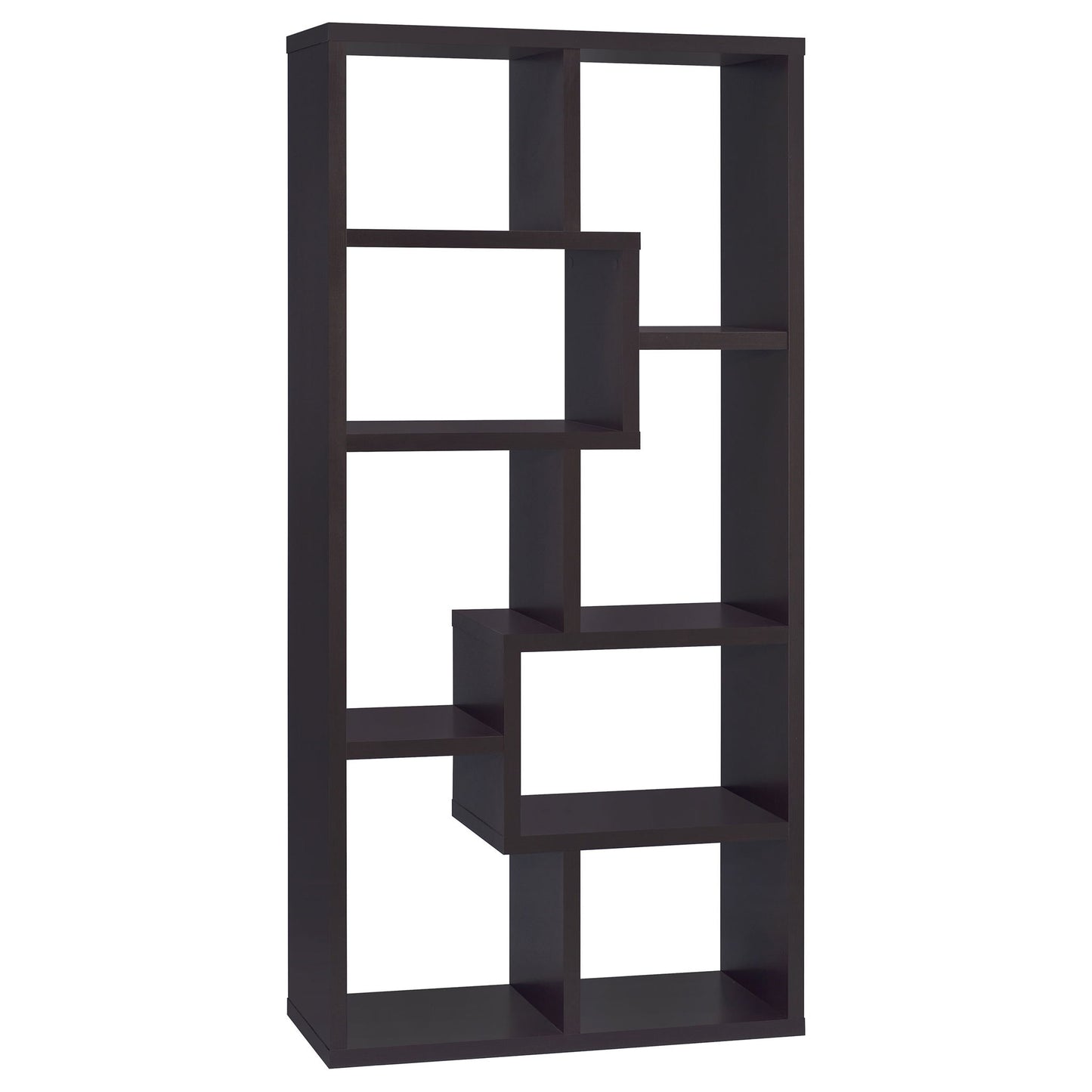 8 Shelf Geometric Bookcase
