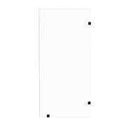 Frameless Walk-In Shower Glass Panel - Black