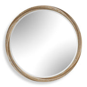Landry - Round Mirror - Light Wood