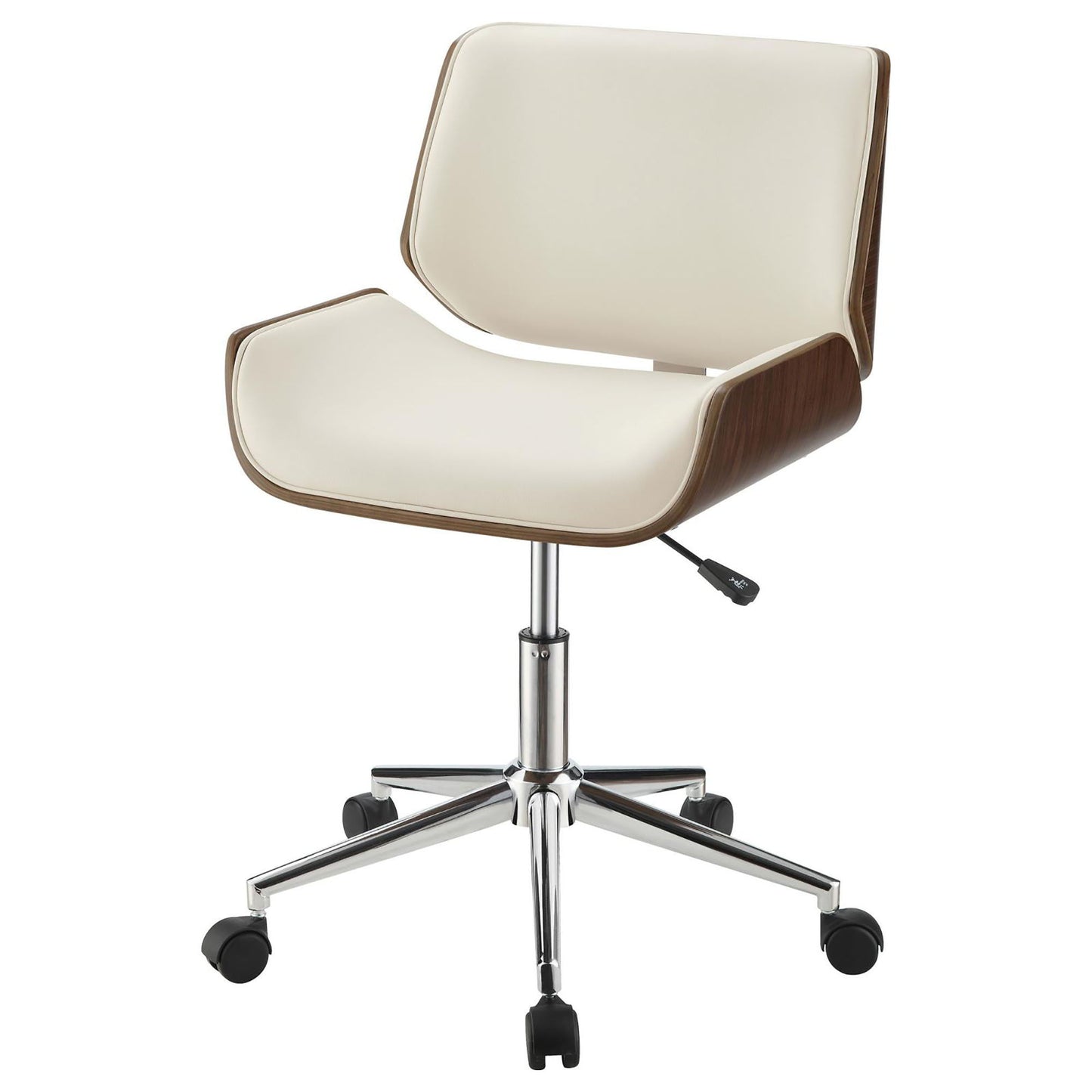 Ecru Swivel Office Chair Adjustable Height - Beige