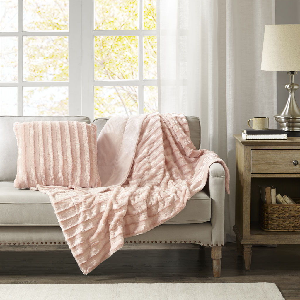 Duke - Square Pillow - Blush