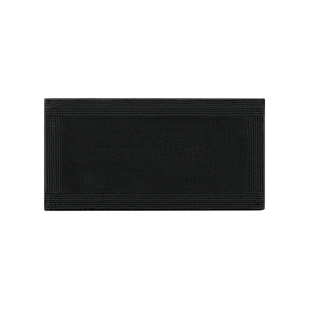 Splendor - 24" x 72" Tufted Reversible Bath Rug - Black