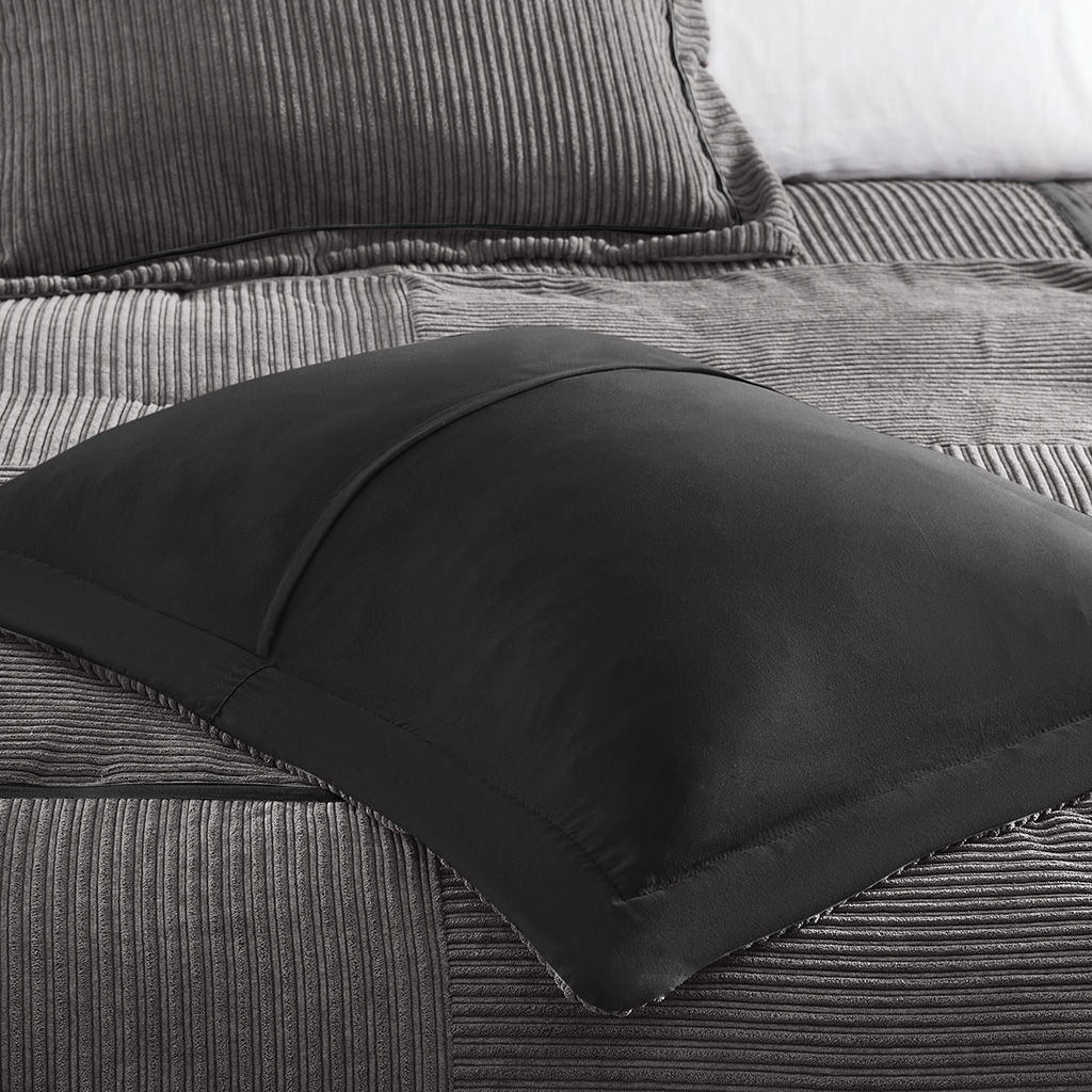 Dallas - 7 Piece King Comforter Set - Gray