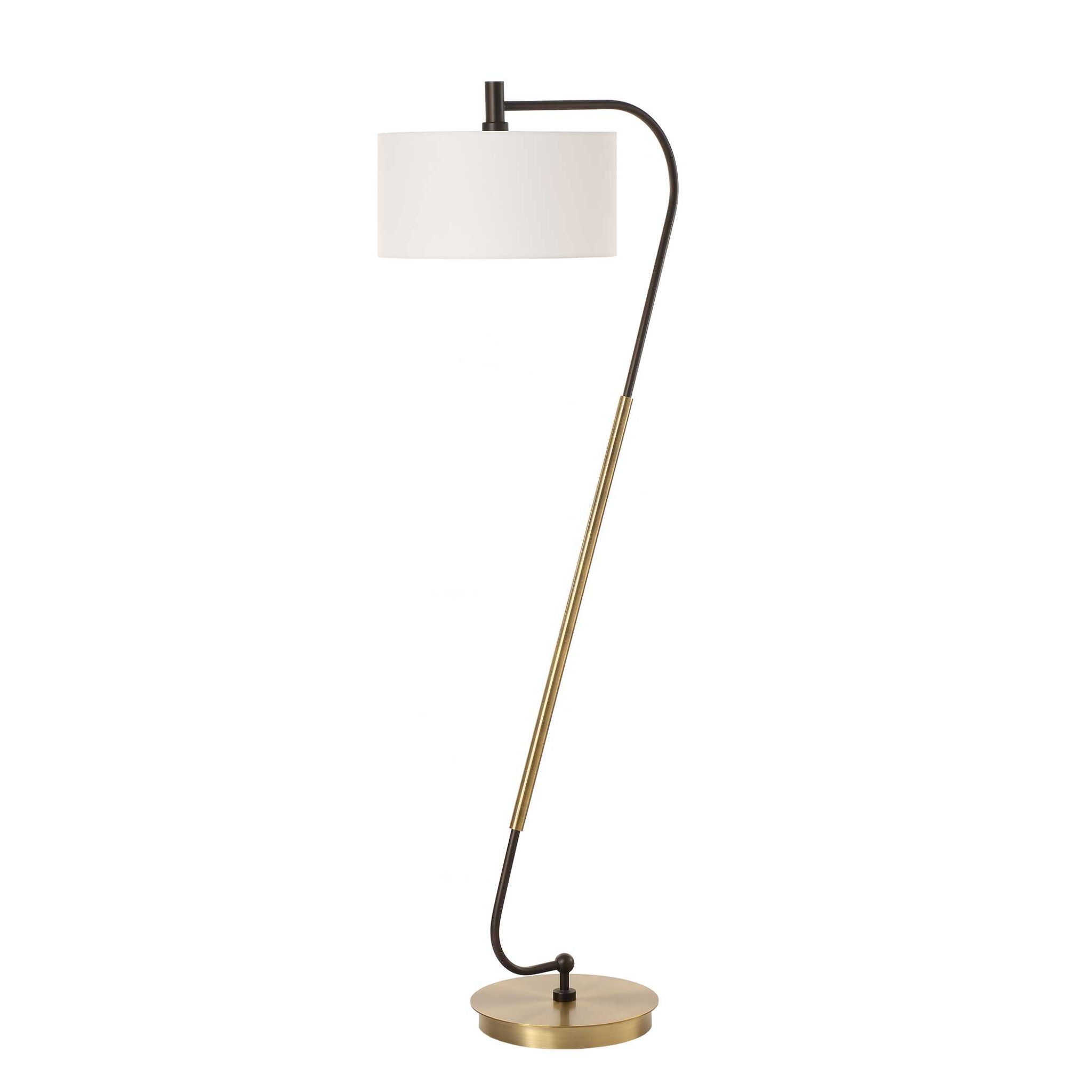 Irwin - Floor Lamp - Curved Brass