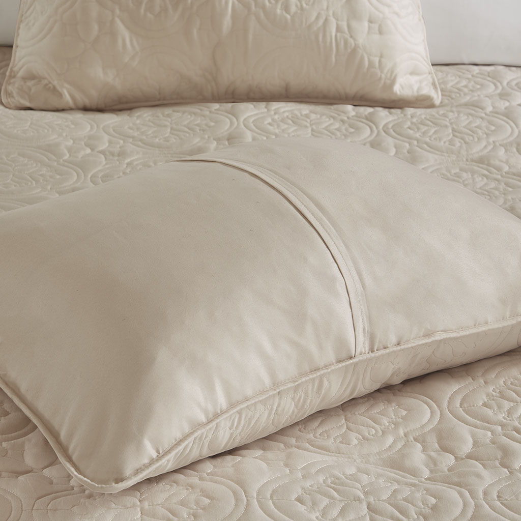 Oakley - King 3 Piece Reversible Bedspread Set - Neutral