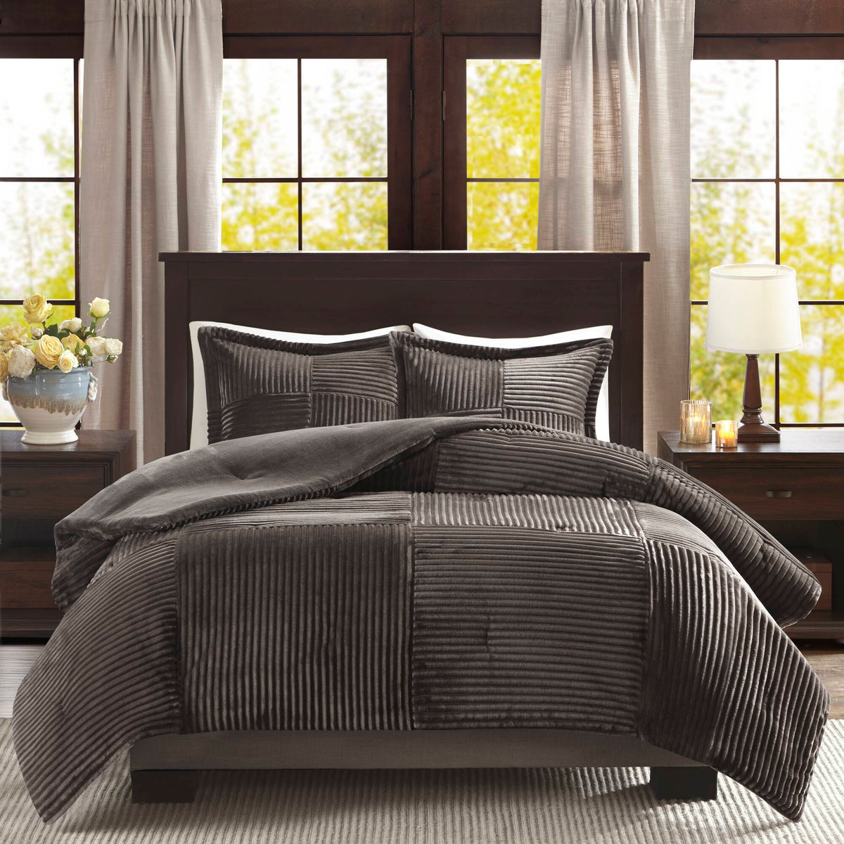 Parker - Comforter Mini Set - Gray