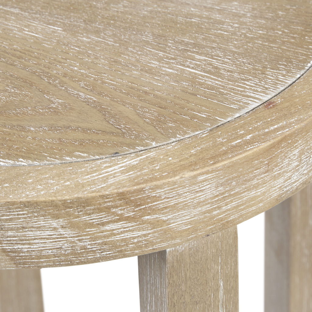 Harley - Round Accent Table - Reclaimed Wheat