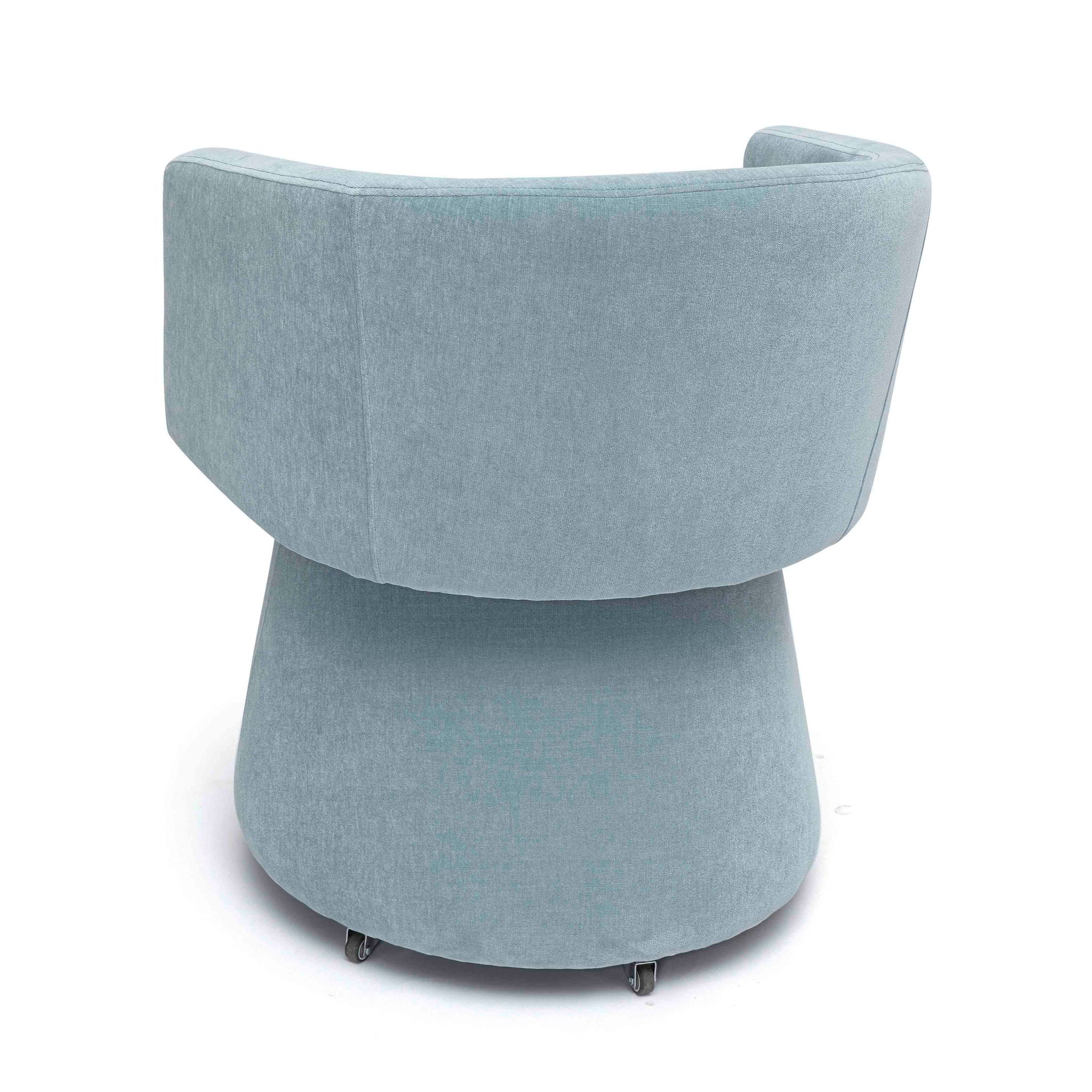 Kristen - Upcycled Chenille Rolling Desk Chair