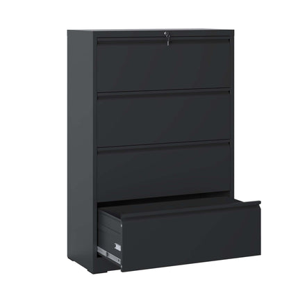 Lateral File Cabinet, Heavy Duty Filing Holds Letter/Legal/A4 Files