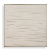 Walking The Line - Minimalist Canvas Art - Gray