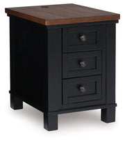 Wildenauer - Chair Side End Table - Brown / Black