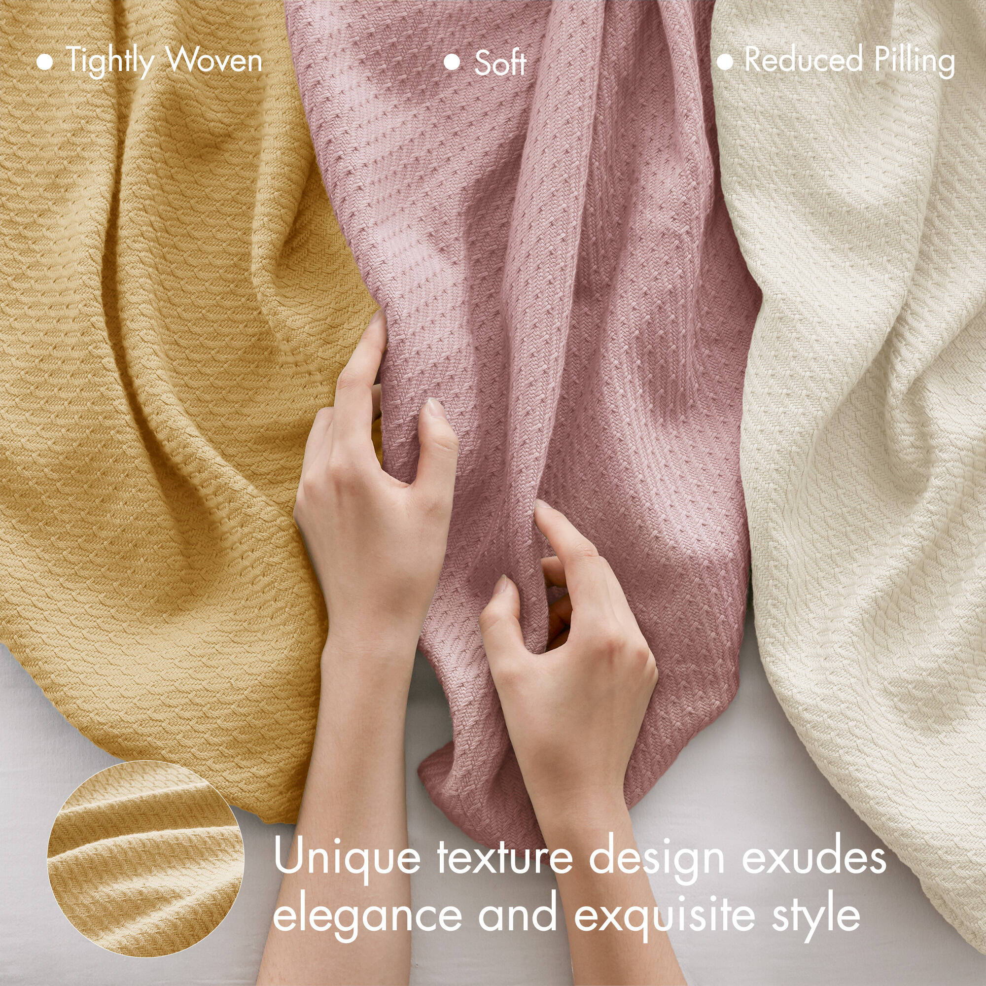 Egyptian Cotton - King Blanket - Mustard