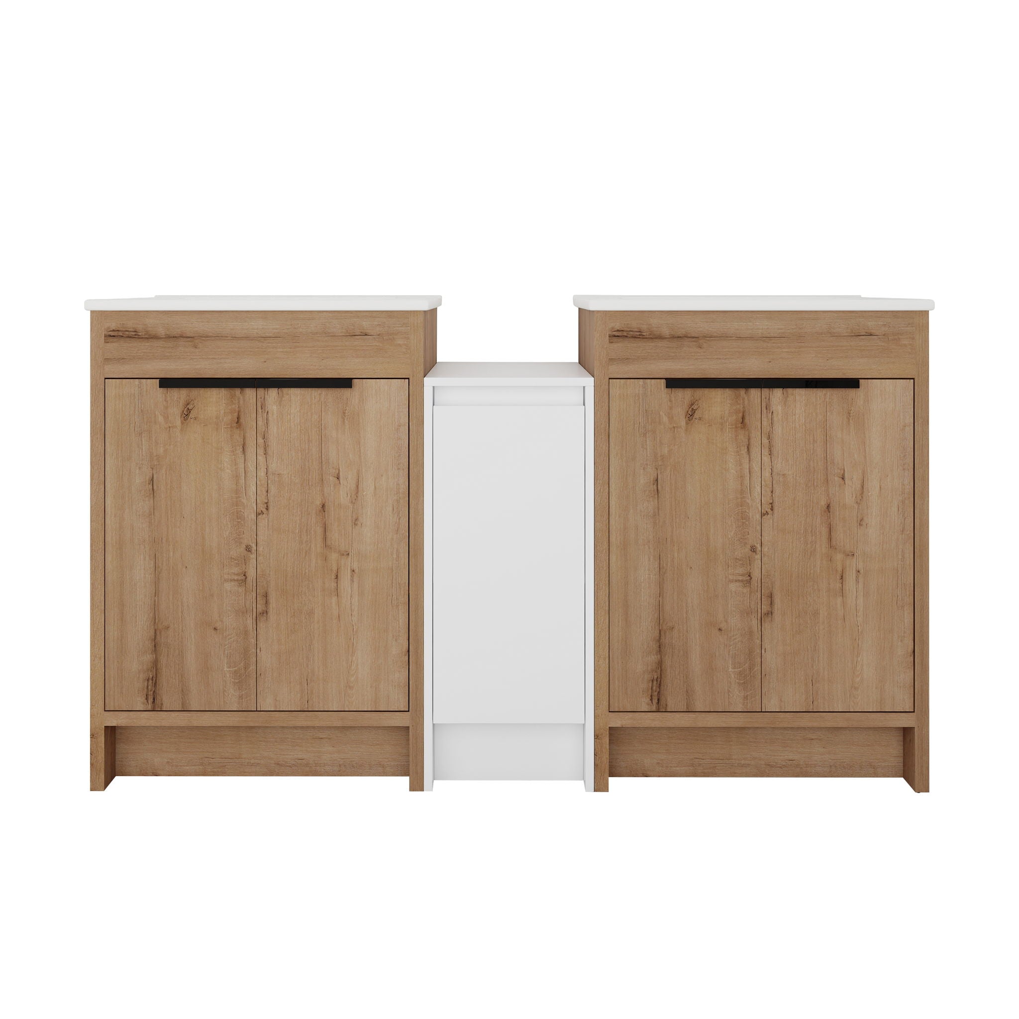 Freestanding Bathroom Vanity & Sink, Storage Cabinets, Soft Closing Doors