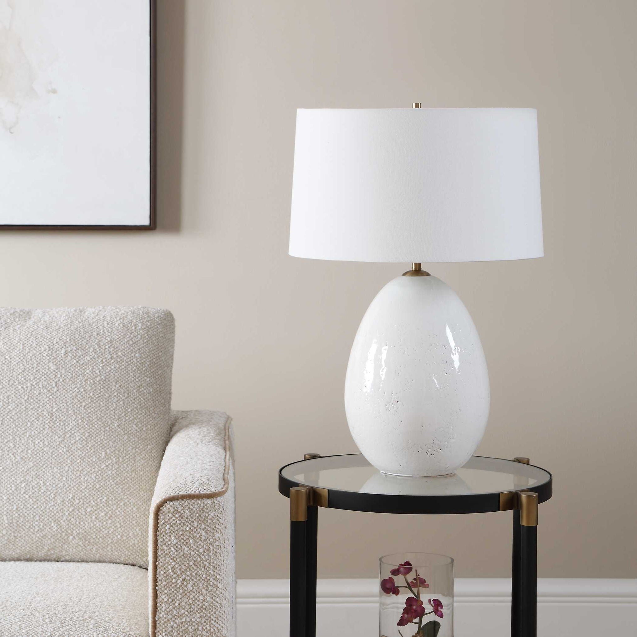 Avery - Glaze Table Lamp - White