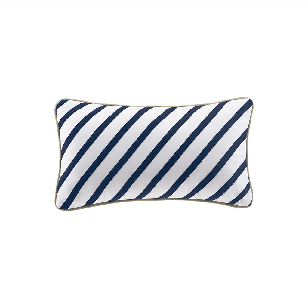 Ashton - King Comforter Set - Neutral / Navy