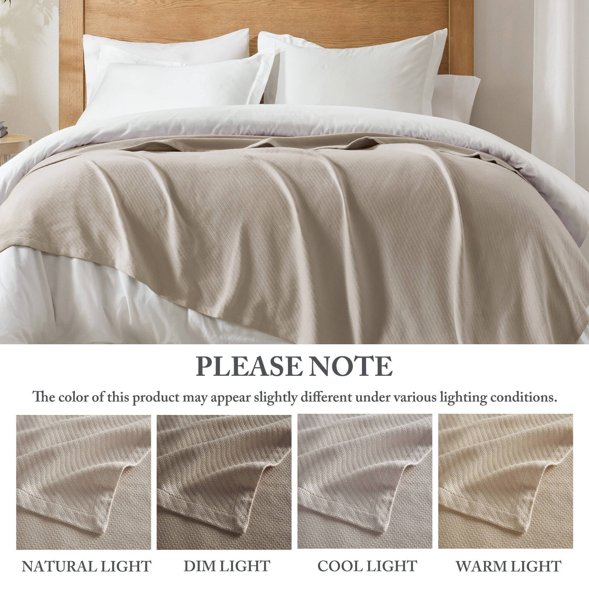 Liquid - Full/Queen Blanket - Beige