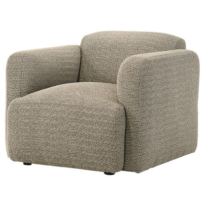 Dorset - Fabric Upholstered Round Track Arm Accent Chair