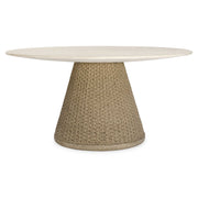 Cardoso - Indoor-Outdoor Dining Table - Brown / White / Woodtone