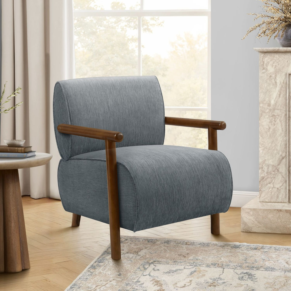 Modern Upholstered Accent Chair For Living Room