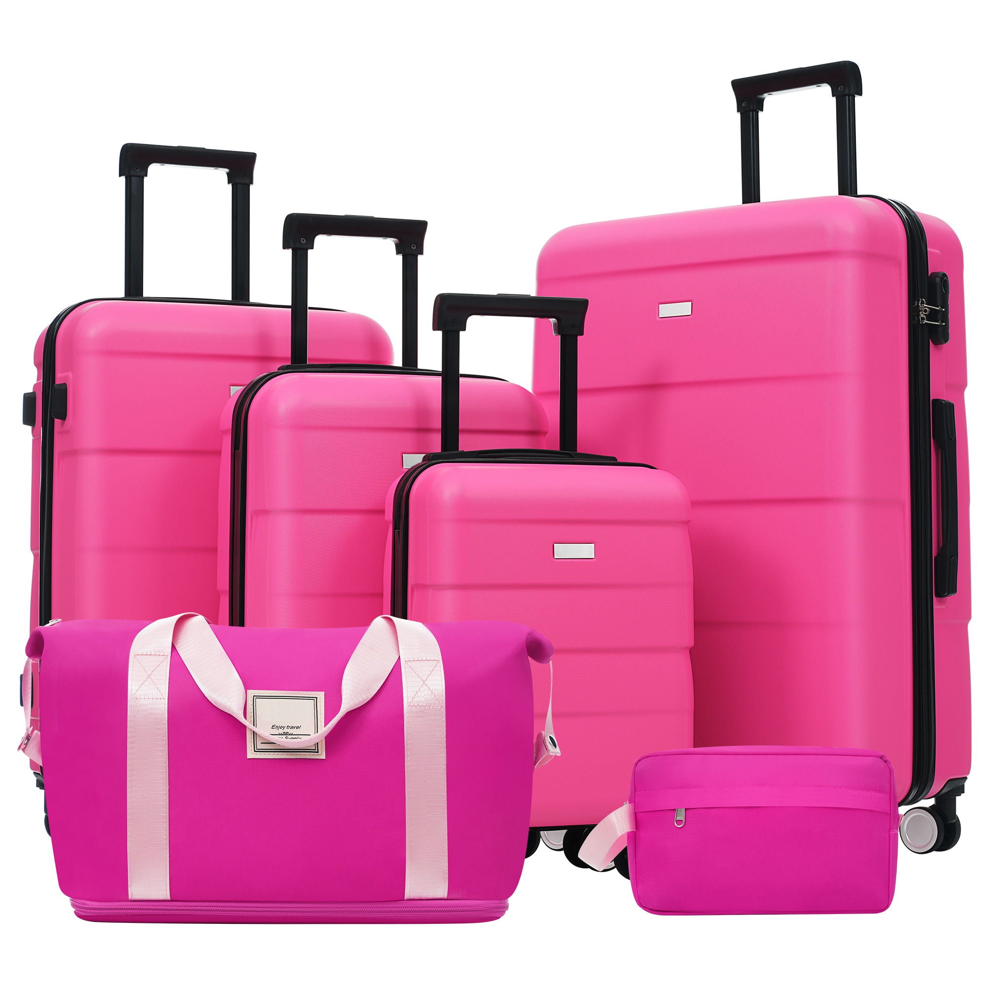 Hardshell Luggage Set 6 Piece With Duffel & Toiletry Bag