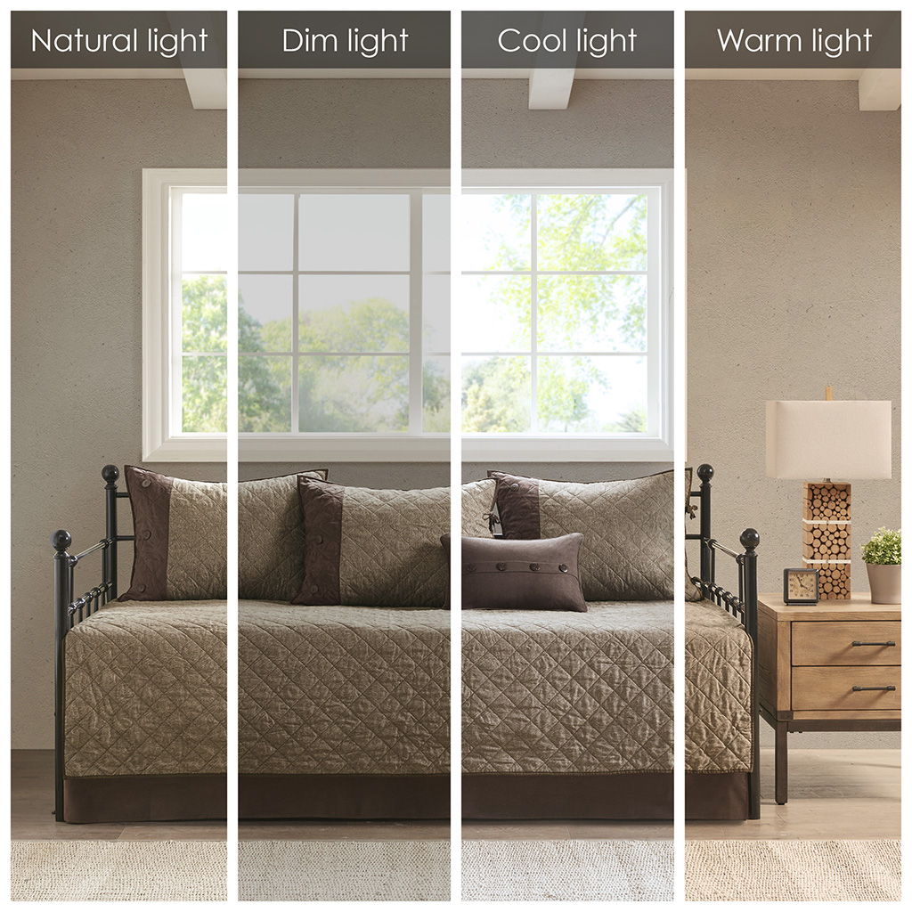 Boone - Reversible Daybed Cover (Set of 6) - Brown