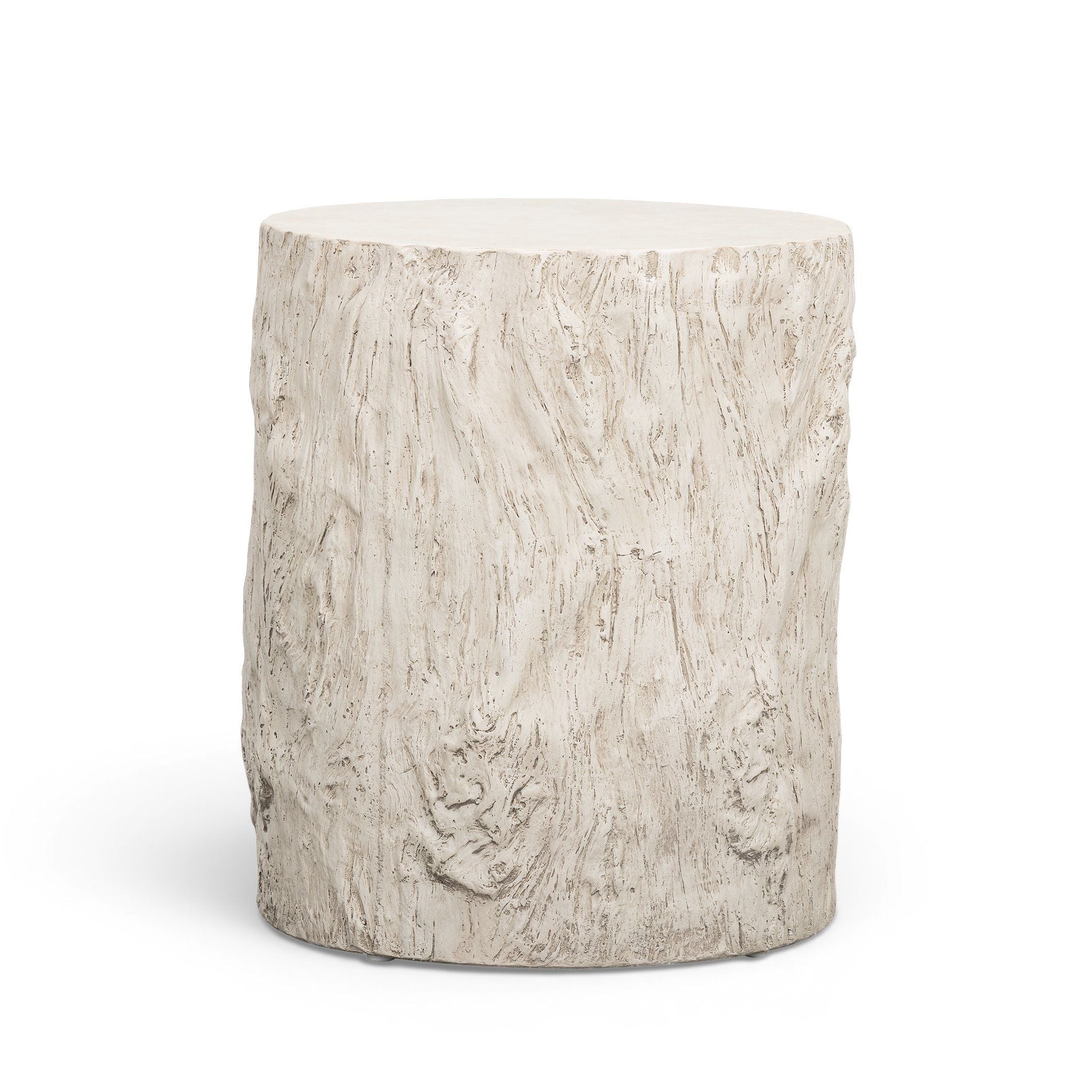 Fawn - Concrete Indoor/Outdoor Side Table - Driftwood