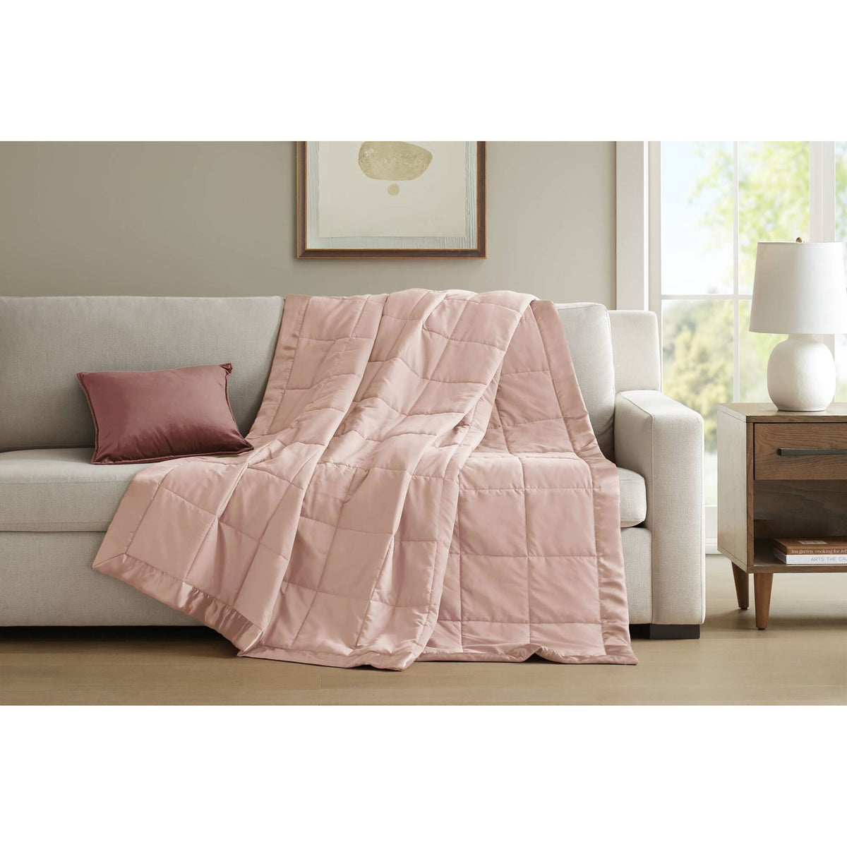 Windom - King All Season Hypoallergenic Blanket With 3M Scotchgard - Blush