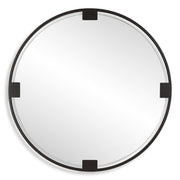 Cornelia - Black Round Mirror
