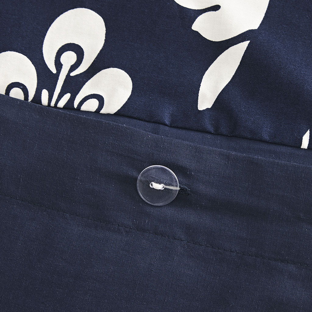 Vienna - King 6 Piece Printed Duvet Cover Set - Indigo