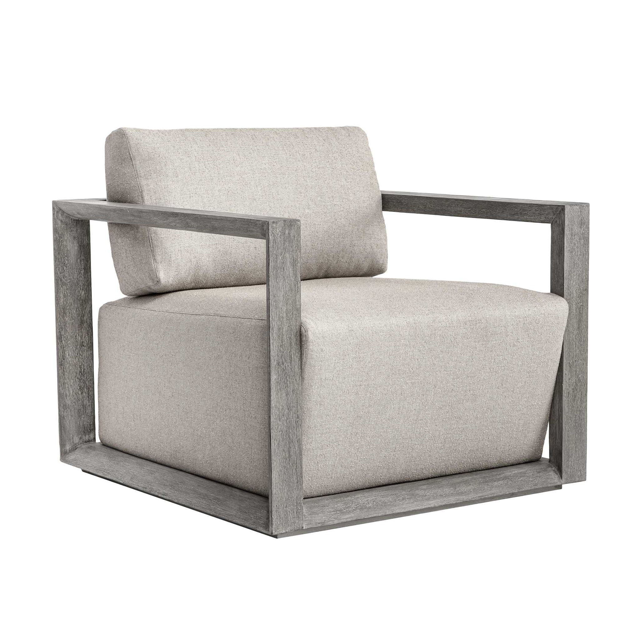 Remsen - Outdoor Lounge Chair - Weathered Gray / Dove