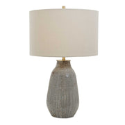 Monacan - Textured Table Lamp - Gray