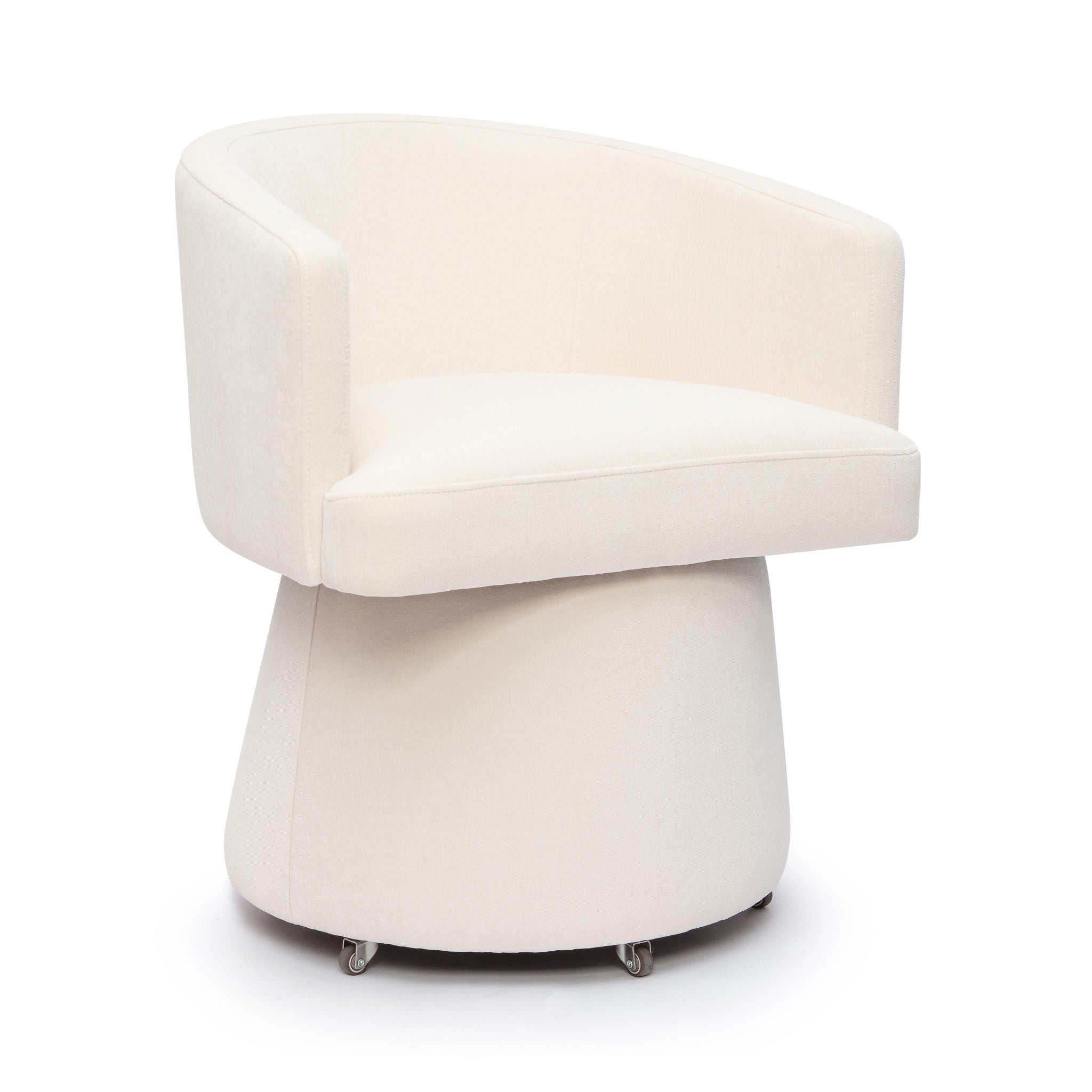 Kristen - Upcycled Chenille Rolling Desk Chair