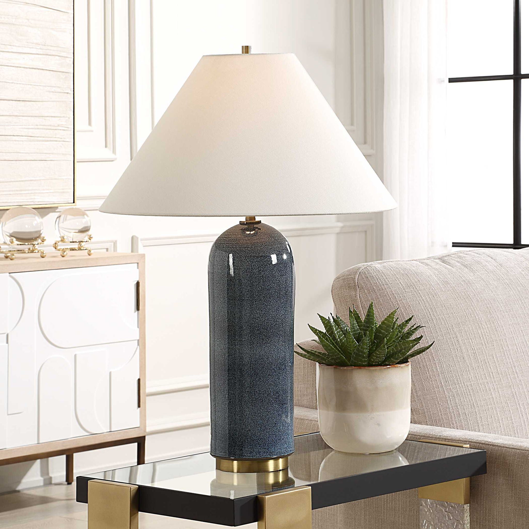 Mayetta - Table Lamp - Deep Blue